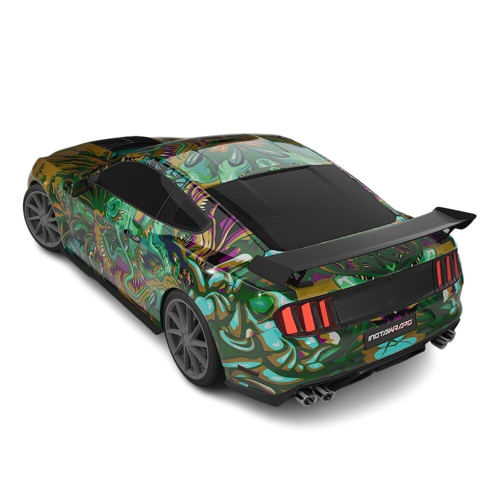 3M / AVERY DENNISON | VINYL WRAPPING FILM PRINTED GRAPHICS | CUSTOM RIDE | FLORAL FURY WRAPS | PHANTOM BLOOM | CR4203