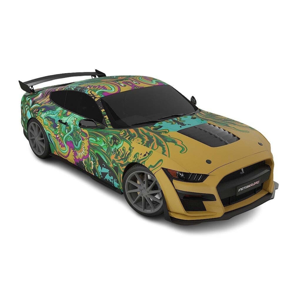 3M / AVERY DENNISON | VINYL WRAPPING FILM PRINTED GRAPHICS | CUSTOM RIDE | FLORAL FURY WRAPS | PHANTOM BLOOM | CR4203