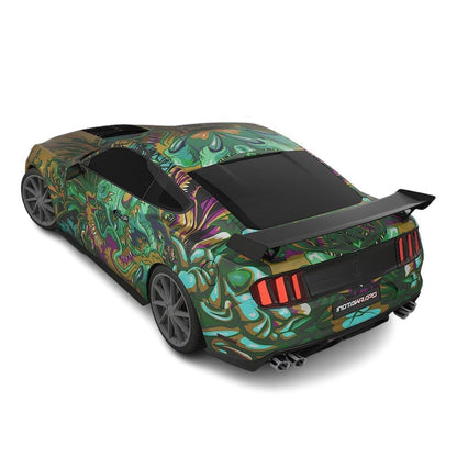 3M / AVERY DENNISON | VINYL WRAPPING FILM PRINTED GRAPHICS | CUSTOM RIDE | FLORAL FURY WRAPS | PHANTOM BLOOM | CR4203