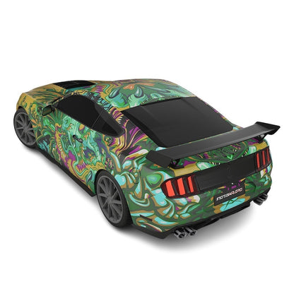 3M / AVERY DENNISON | VINYL WRAPPING FILM PRINTED GRAPHICS | CUSTOM RIDE | FLORAL FURY WRAPS | PHANTOM BLOOM | CR4203