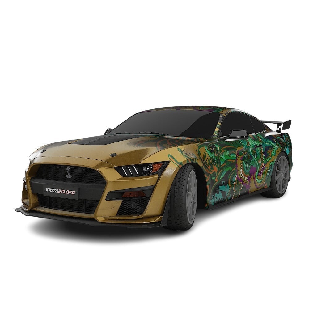 3M / AVERY DENNISON | VINYL WRAPPING FILM PRINTED GRAPHICS | CUSTOM RIDE | FLORAL FURY WRAPS | PHANTOM BLOOM | CR4203
