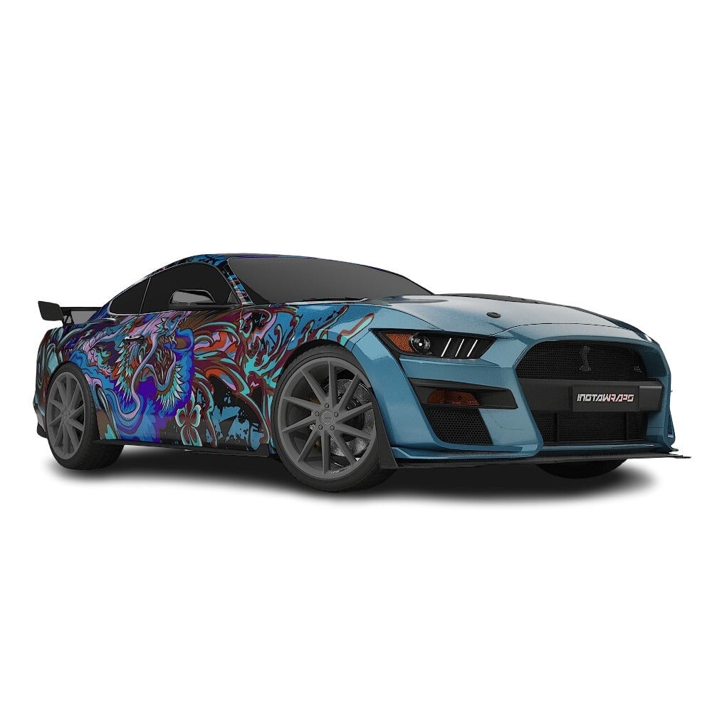 3M / AVERY DENNISON | VINYL WRAPPING FILM PRINTED GRAPHICS | CUSTOM RIDE | FLORAL FURY WRAPS | PHANTOM BLOOM | CR4204