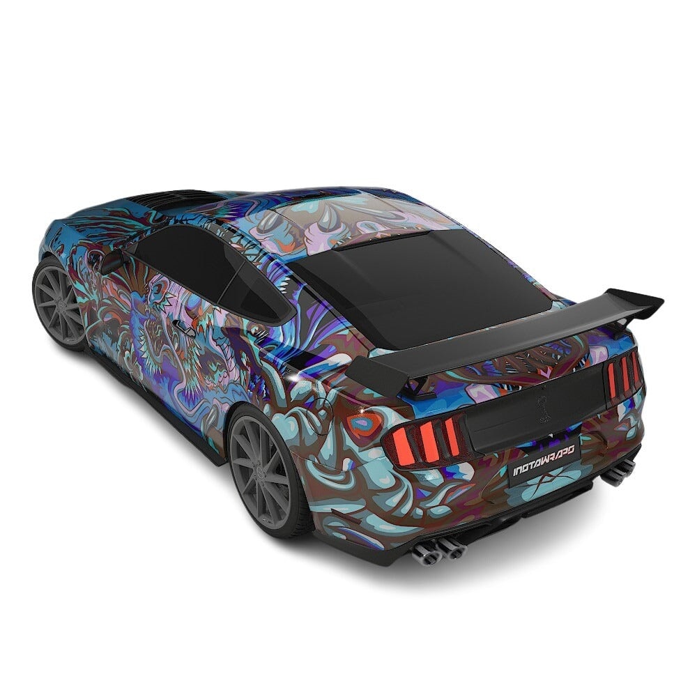 3M / AVERY DENNISON | VINYL WRAPPING FILM PRINTED GRAPHICS | CUSTOM RIDE | FLORAL FURY WRAPS | PHANTOM BLOOM | CR4204