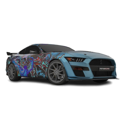 3M / AVERY DENNISON | VINYL WRAPPING FILM PRINTED GRAPHICS | CUSTOM RIDE | FLORAL FURY WRAPS | PHANTOM BLOOM | CR4204