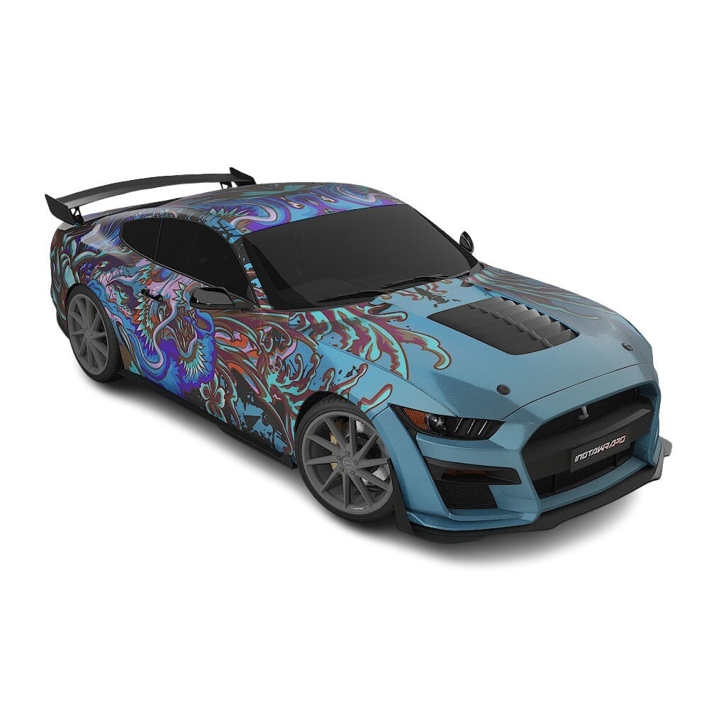 3M / AVERY DENNISON | VINYL WRAPPING FILM PRINTED GRAPHICS | CUSTOM RIDE | FLORAL FURY WRAPS | PHANTOM BLOOM | CR4204