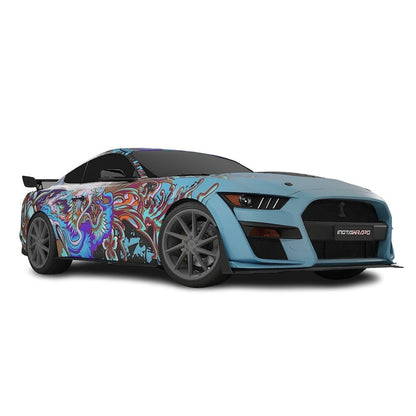 3M / AVERY DENNISON | VINYL WRAPPING FILM PRINTED GRAPHICS | CUSTOM RIDE | FLORAL FURY WRAPS | PHANTOM BLOOM | CR4204