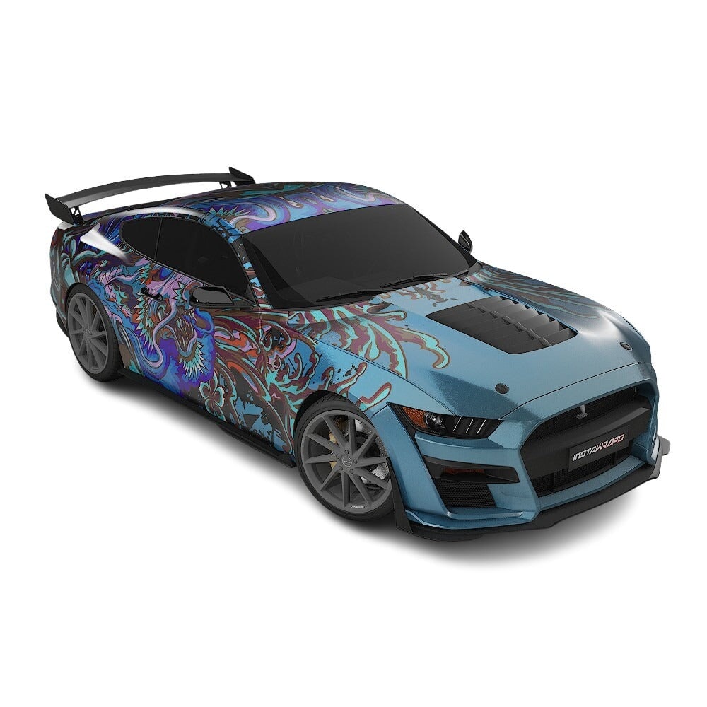 3M / AVERY DENNISON | VINYL WRAPPING FILM PRINTED GRAPHICS | CUSTOM RIDE | FLORAL FURY WRAPS | PHANTOM BLOOM | CR4204