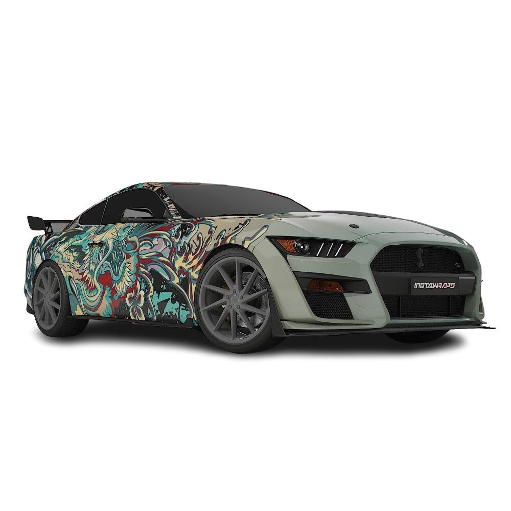 3M / AVERY DENNISON | VINYL WRAPPING FILM PRINTED GRAPHICS | CUSTOM RIDE | FLORAL FURY WRAPS | PHANTOM BLOOM | CR4205