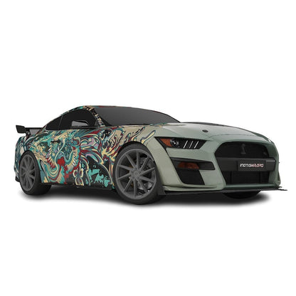 3M / AVERY DENNISON | VINYL WRAPPING FILM PRINTED GRAPHICS | CUSTOM RIDE | FLORAL FURY WRAPS | PHANTOM BLOOM | CR4205