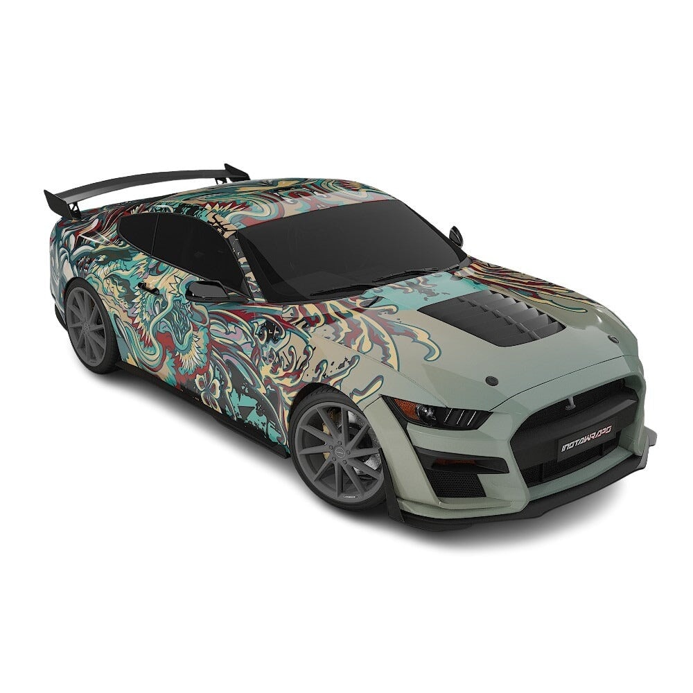 3M / AVERY DENNISON | VINYL WRAPPING FILM PRINTED GRAPHICS | CUSTOM RIDE | FLORAL FURY WRAPS | PHANTOM BLOOM | CR4205