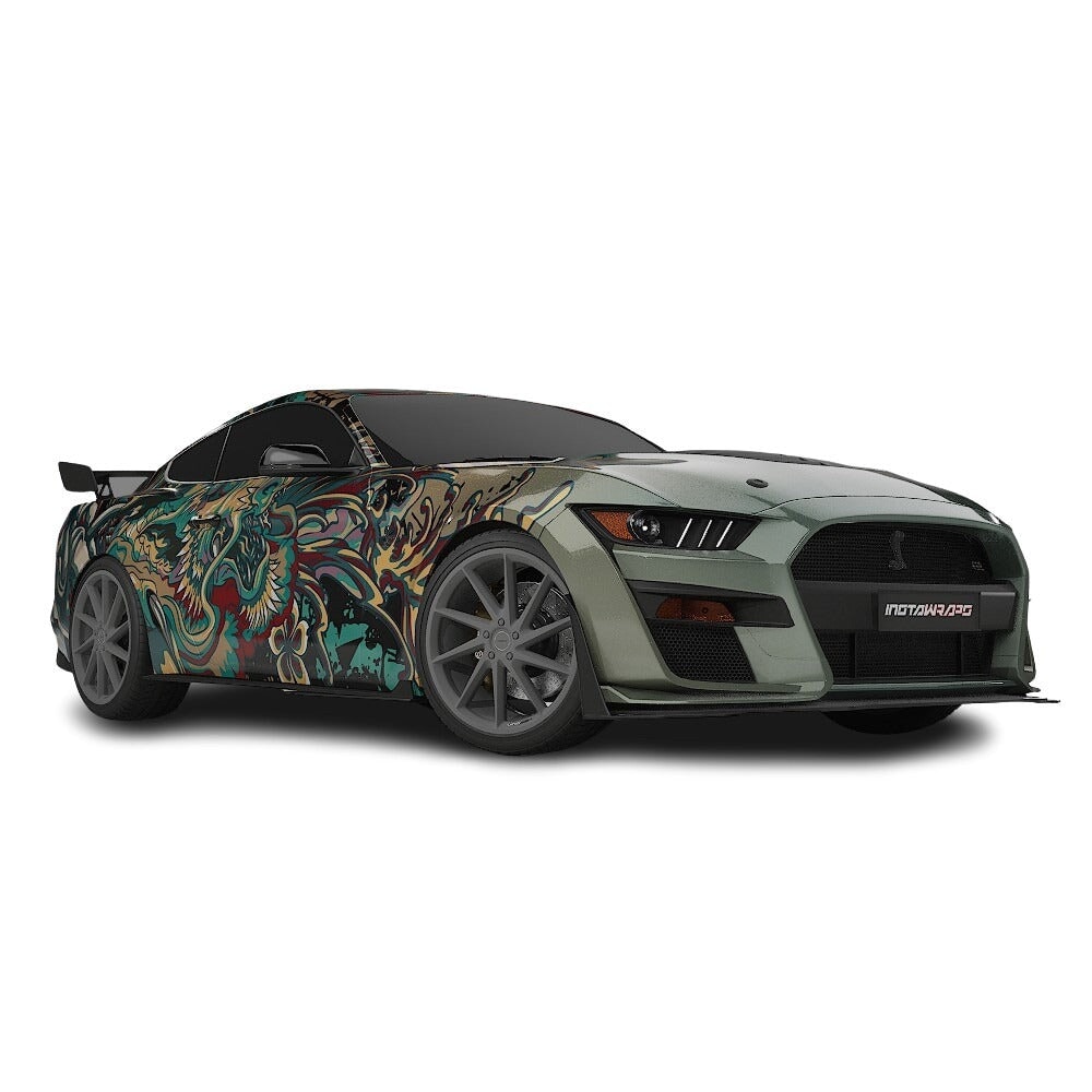 3M / AVERY DENNISON | VINYL WRAPPING FILM PRINTED GRAPHICS | CUSTOM RIDE | FLORAL FURY WRAPS | PHANTOM BLOOM | CR4205