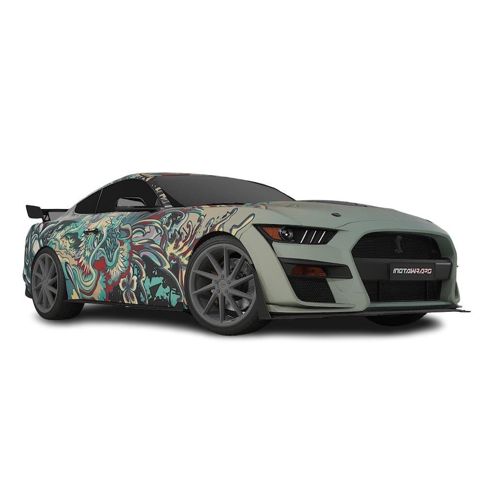 3M / AVERY DENNISON | VINYL WRAPPING FILM PRINTED GRAPHICS | CUSTOM RIDE | FLORAL FURY WRAPS | PHANTOM BLOOM | CR4205