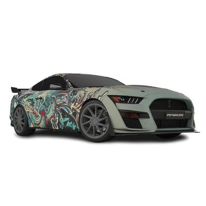 3M / AVERY DENNISON | VINYL WRAPPING FILM PRINTED GRAPHICS | CUSTOM RIDE | FLORAL FURY WRAPS | PHANTOM BLOOM | CR4205