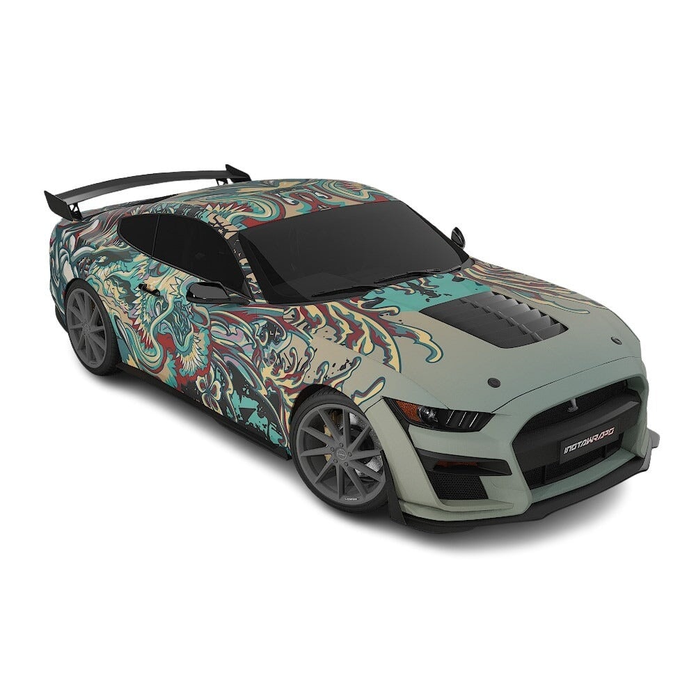 3M / AVERY DENNISON | VINYL WRAPPING FILM PRINTED GRAPHICS | CUSTOM RIDE | FLORAL FURY WRAPS | PHANTOM BLOOM | CR4205