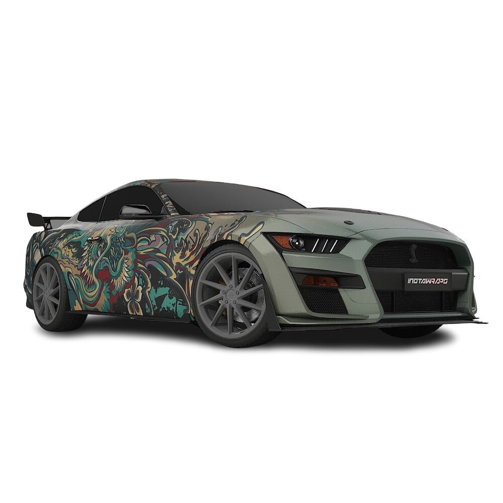 3M / AVERY DENNISON | VINYL WRAPPING FILM PRINTED GRAPHICS | CUSTOM RIDE | FLORAL FURY WRAPS | PHANTOM BLOOM | CR4205