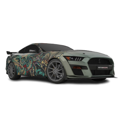 3M / AVERY DENNISON | VINYL WRAPPING FILM PRINTED GRAPHICS | CUSTOM RIDE | FLORAL FURY WRAPS | PHANTOM BLOOM | CR4205
