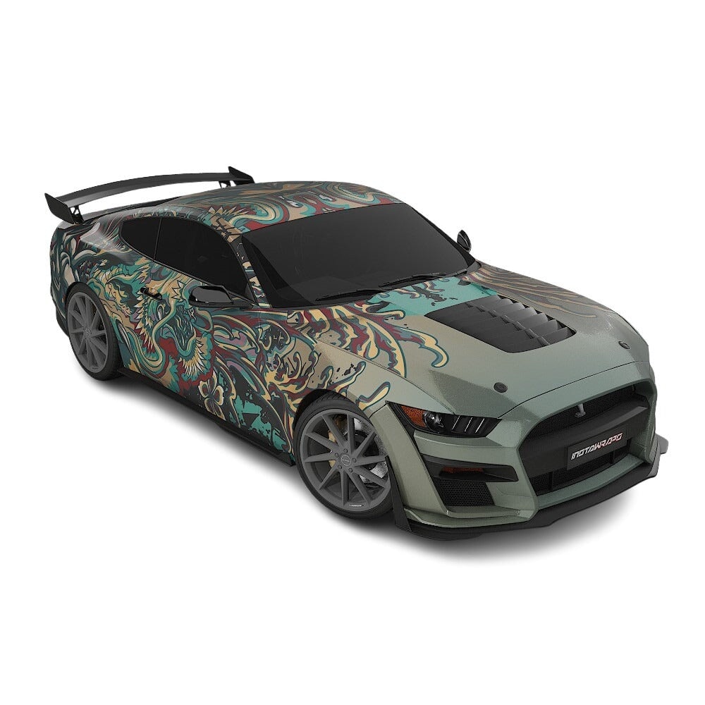 3M / AVERY DENNISON | VINYL WRAPPING FILM PRINTED GRAPHICS | CUSTOM RIDE | FLORAL FURY WRAPS | PHANTOM BLOOM | CR4205