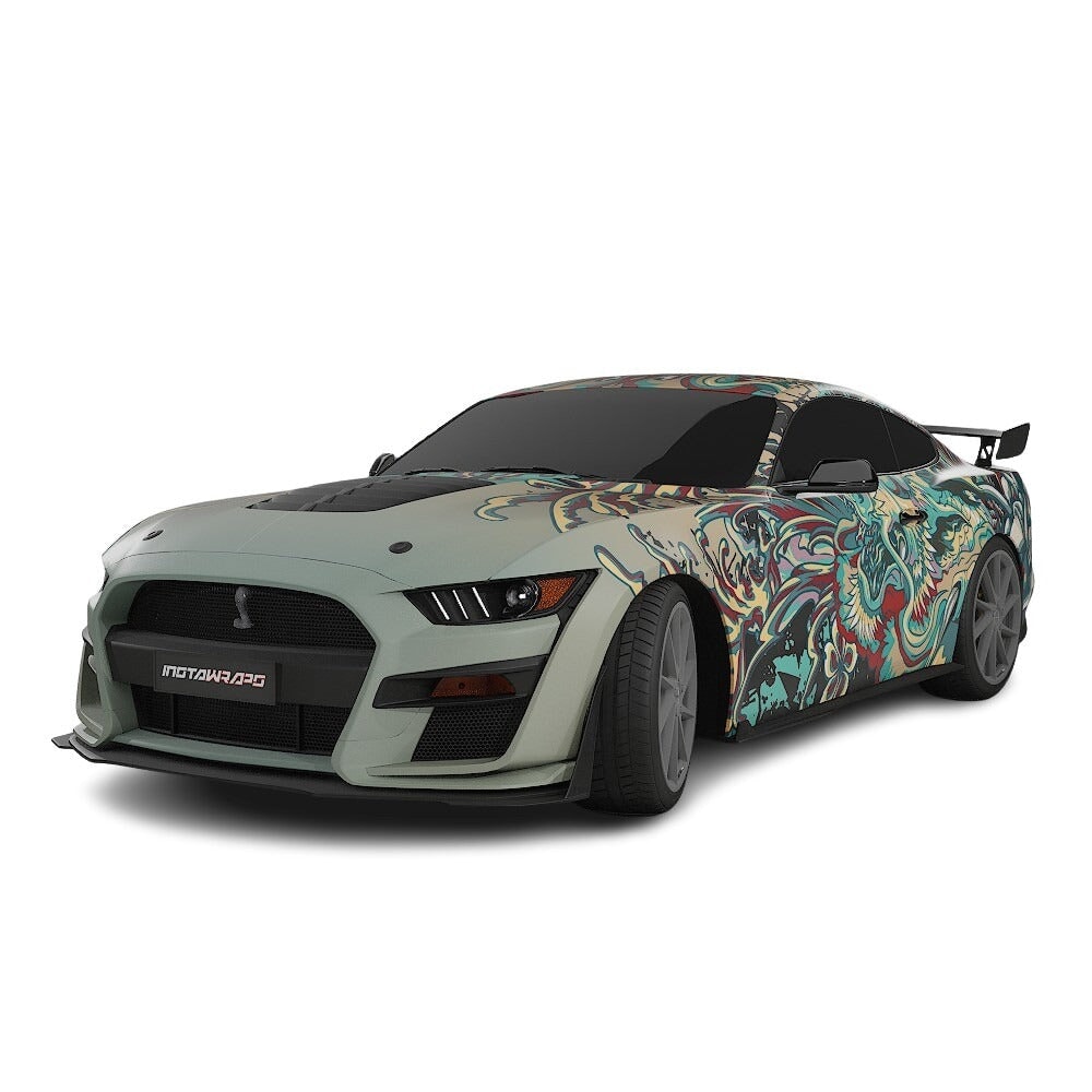 3M / AVERY DENNISON | VINYL WRAPPING FILM PRINTED GRAPHICS | CUSTOM RIDE | FLORAL FURY WRAPS | PHANTOM BLOOM | CR4205