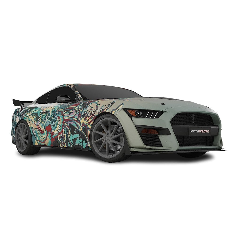 3M / AVERY DENNISON | VINYL WRAPPING FILM PRINTED GRAPHICS | CUSTOM RIDE | FLORAL FURY WRAPS | PHANTOM BLOOM | CR4205