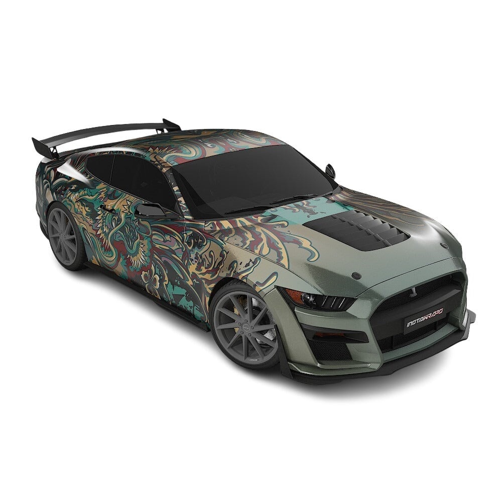 3M / AVERY DENNISON | VINYL WRAPPING FILM PRINTED GRAPHICS | CUSTOM RIDE | FLORAL FURY WRAPS | PHANTOM BLOOM | CR4205