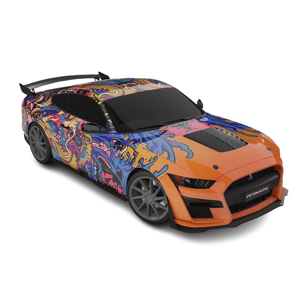 3M / AVERY DENNISON | VINYL WRAPPING FILM PRINTED GRAPHICS | CUSTOM RIDE | FLORAL FURY WRAPS | PHANTOM BLOOM | CR4206