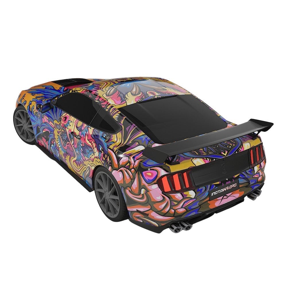 3M / AVERY DENNISON | VINYL WRAPPING FILM PRINTED GRAPHICS | CUSTOM RIDE | FLORAL FURY WRAPS | PHANTOM BLOOM | CR4206