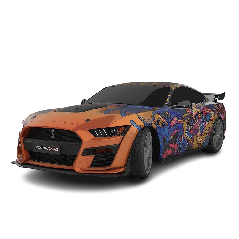3M / AVERY DENNISON | VINYL WRAPPING FILM PRINTED GRAPHICS | CUSTOM RIDE | FLORAL FURY WRAPS | PHANTOM BLOOM | CR4206