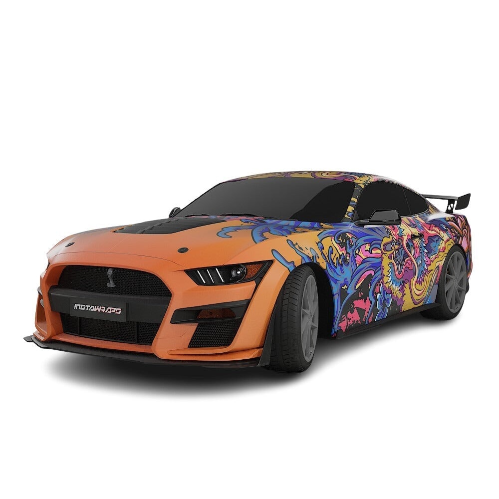 3M / AVERY DENNISON | VINYL WRAPPING FILM PRINTED GRAPHICS | CUSTOM RIDE | FLORAL FURY WRAPS | PHANTOM BLOOM | CR4206