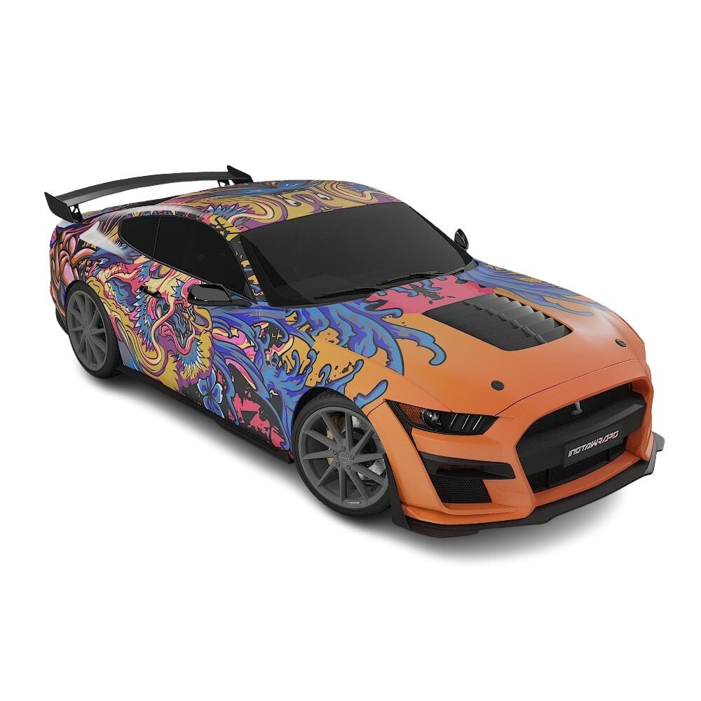 3M / AVERY DENNISON | VINYL WRAPPING FILM PRINTED GRAPHICS | CUSTOM RIDE | FLORAL FURY WRAPS | PHANTOM BLOOM | CR4206