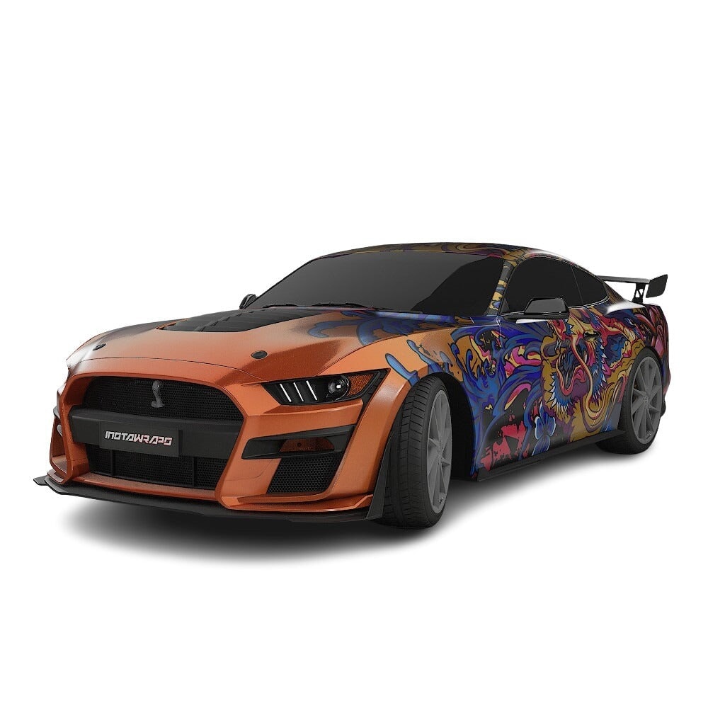 3M / AVERY DENNISON | VINYL WRAPPING FILM PRINTED GRAPHICS | CUSTOM RIDE | FLORAL FURY WRAPS | PHANTOM BLOOM | CR4206