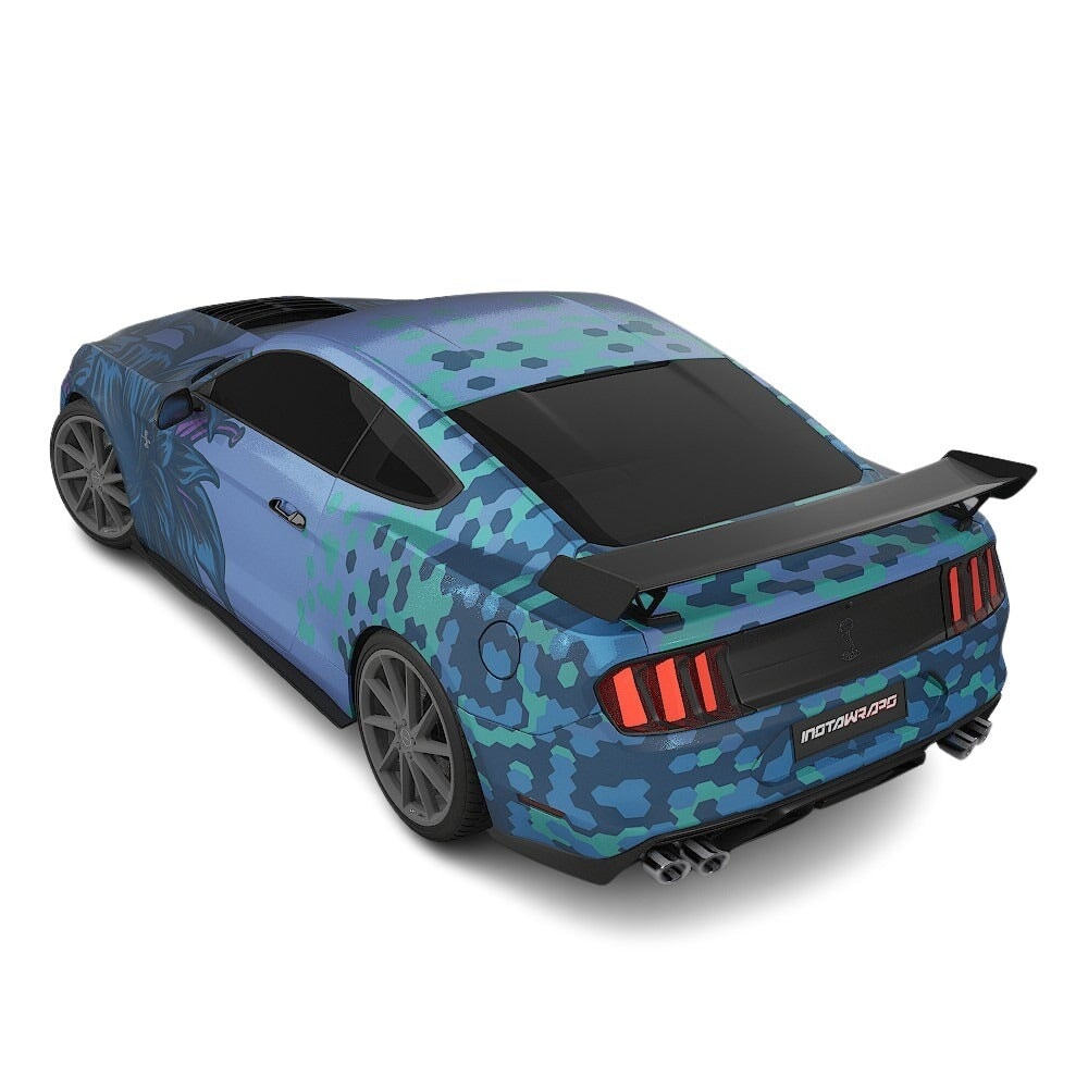 3M / AVERY DENNISON | VINYL WRAPPING FILM PRINTED GRAPHICS | CUSTOM RIDE | FLORAL FURY WRAPS | SILENT BLOOM | CR6201