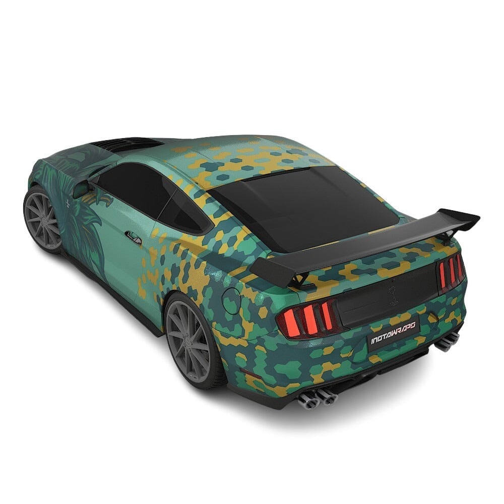 3M / AVERY DENNISON | VINYL WRAPPING FILM PRINTED GRAPHICS | CUSTOM RIDE | FLORAL FURY WRAPS | SILENT BLOOM | CR6202