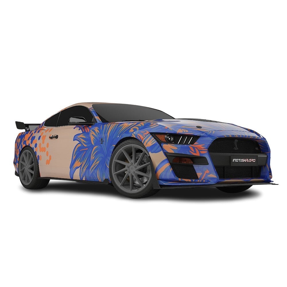 3M / AVERY DENNISON | VINYL WRAPPING FILM PRINTED GRAPHICS | CUSTOM RIDE | FLORAL FURY WRAPS | SILENT BLOOM | CR6203