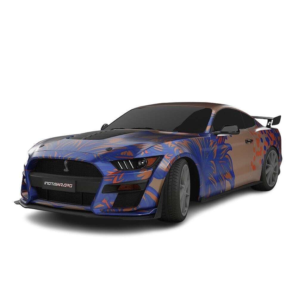 3M / AVERY DENNISON | VINYL WRAPPING FILM PRINTED GRAPHICS | CUSTOM RIDE | FLORAL FURY WRAPS | SILENT BLOOM | CR6203