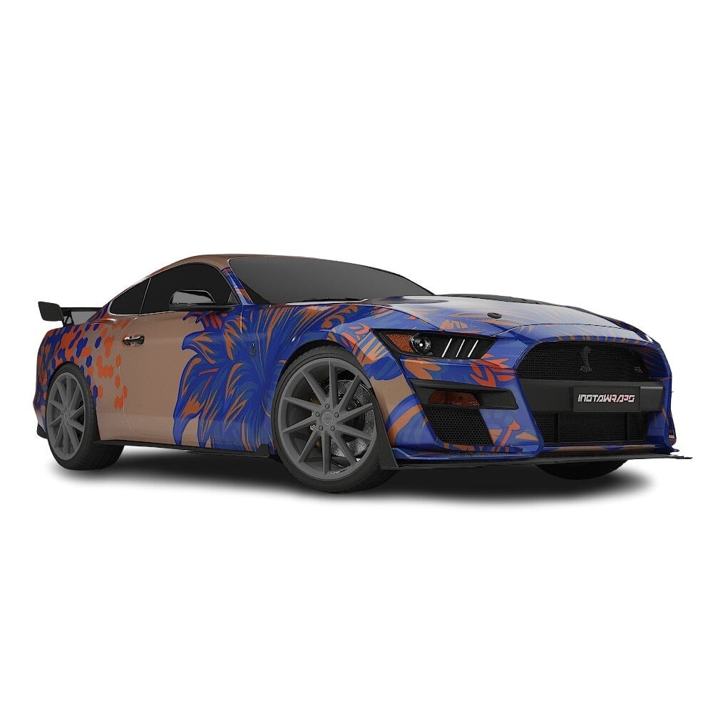 3M / AVERY DENNISON | VINYL WRAPPING FILM PRINTED GRAPHICS | CUSTOM RIDE | FLORAL FURY WRAPS | SILENT BLOOM | CR6203