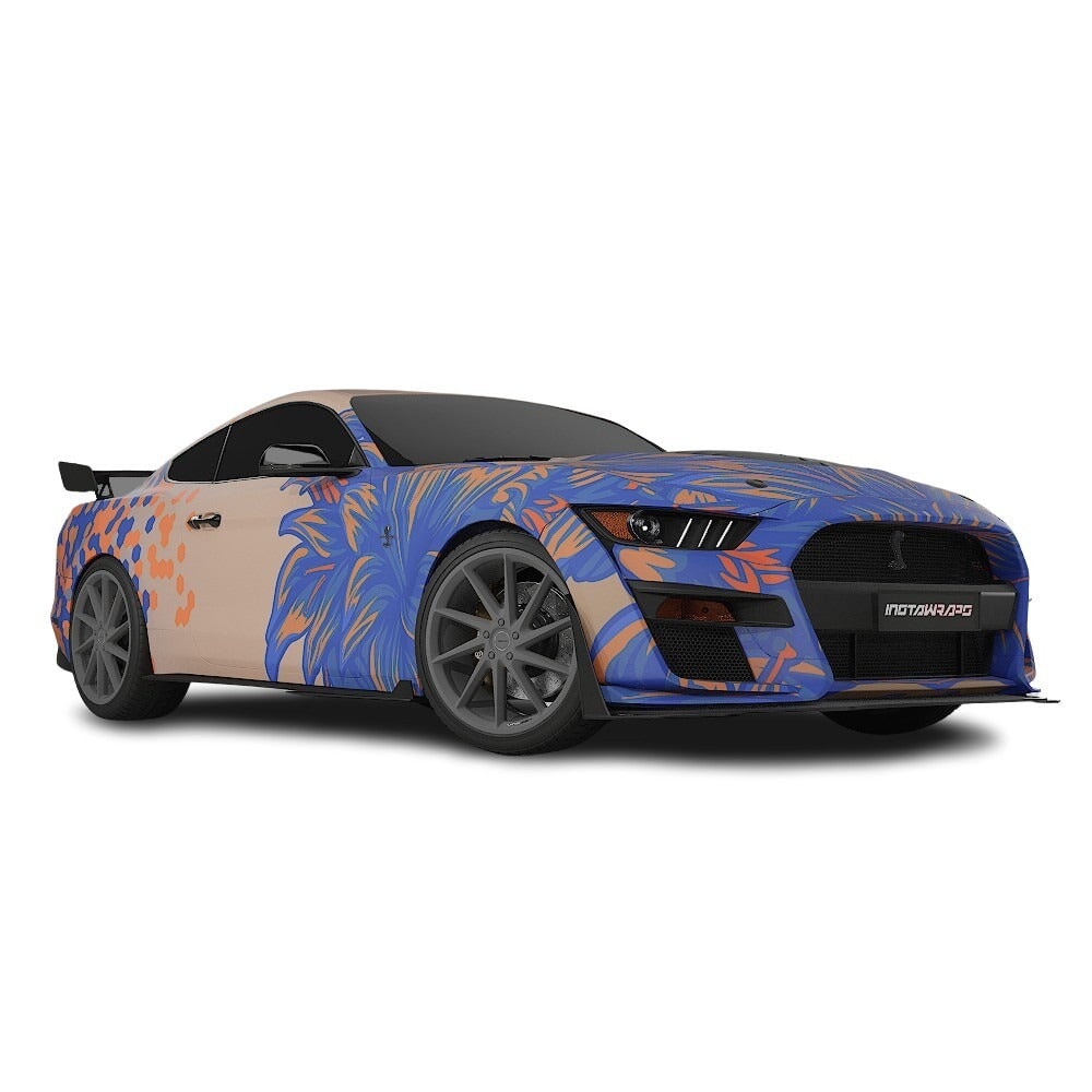 3M / AVERY DENNISON | VINYL WRAPPING FILM PRINTED GRAPHICS | CUSTOM RIDE | FLORAL FURY WRAPS | SILENT BLOOM | CR6203