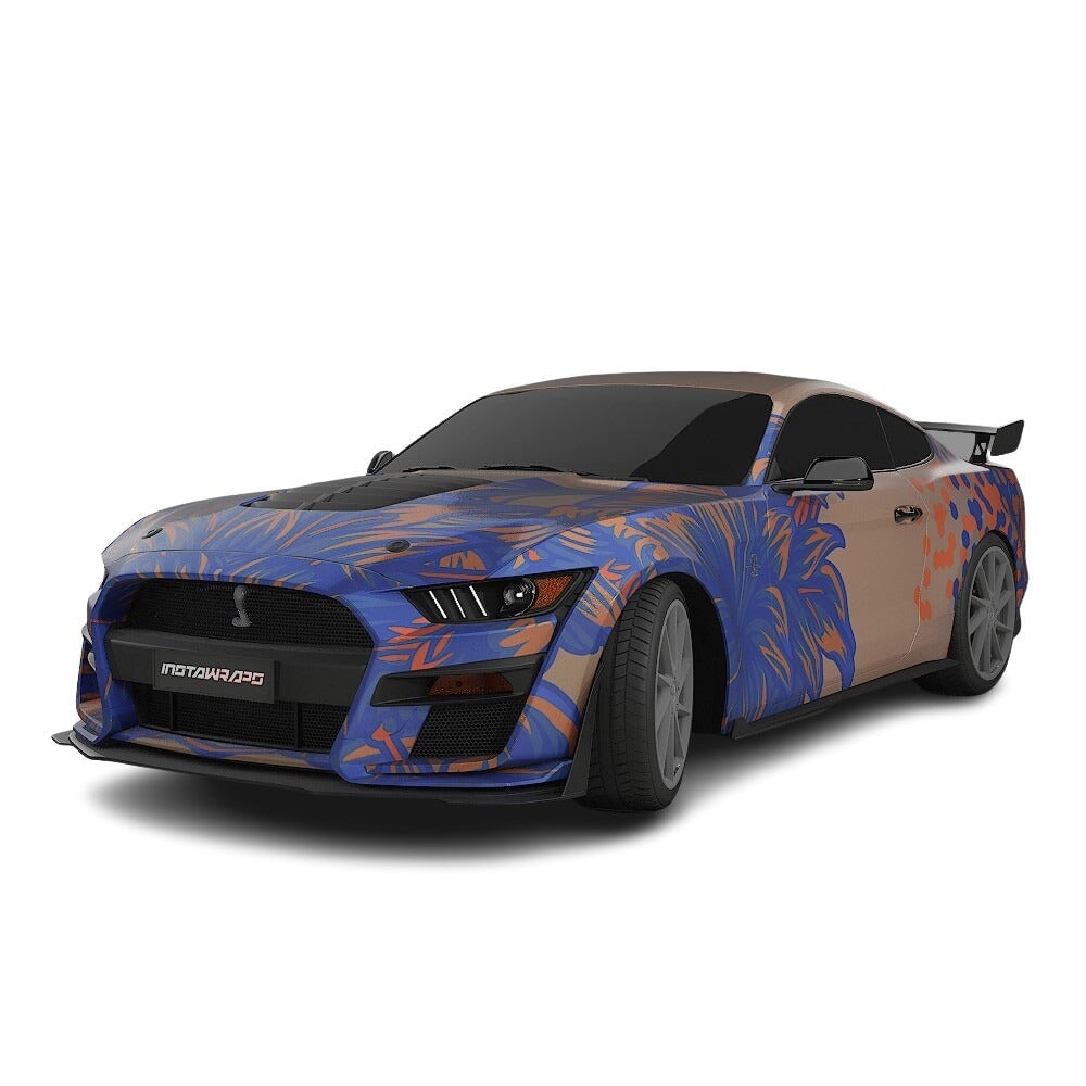 3M / AVERY DENNISON | VINYL WRAPPING FILM PRINTED GRAPHICS | CUSTOM RIDE | FLORAL FURY WRAPS | SILENT BLOOM | CR6203