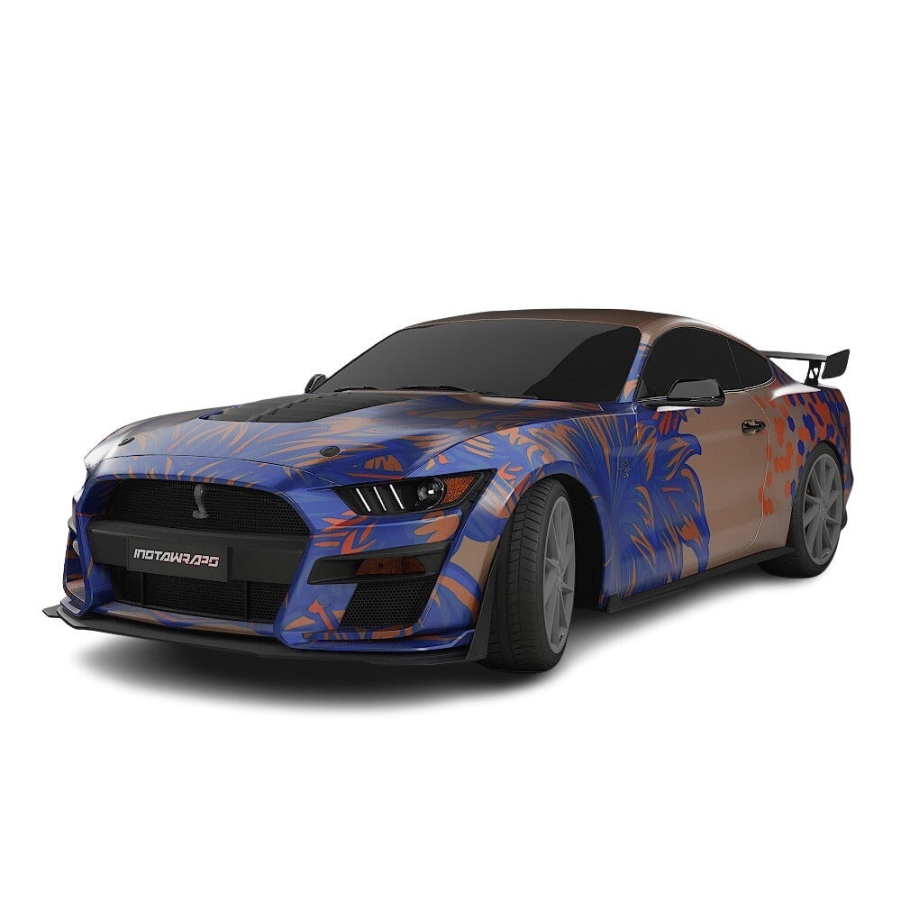 3M / AVERY DENNISON | VINYL WRAPPING FILM PRINTED GRAPHICS | CUSTOM RIDE | FLORAL FURY WRAPS | SILENT BLOOM | CR6203