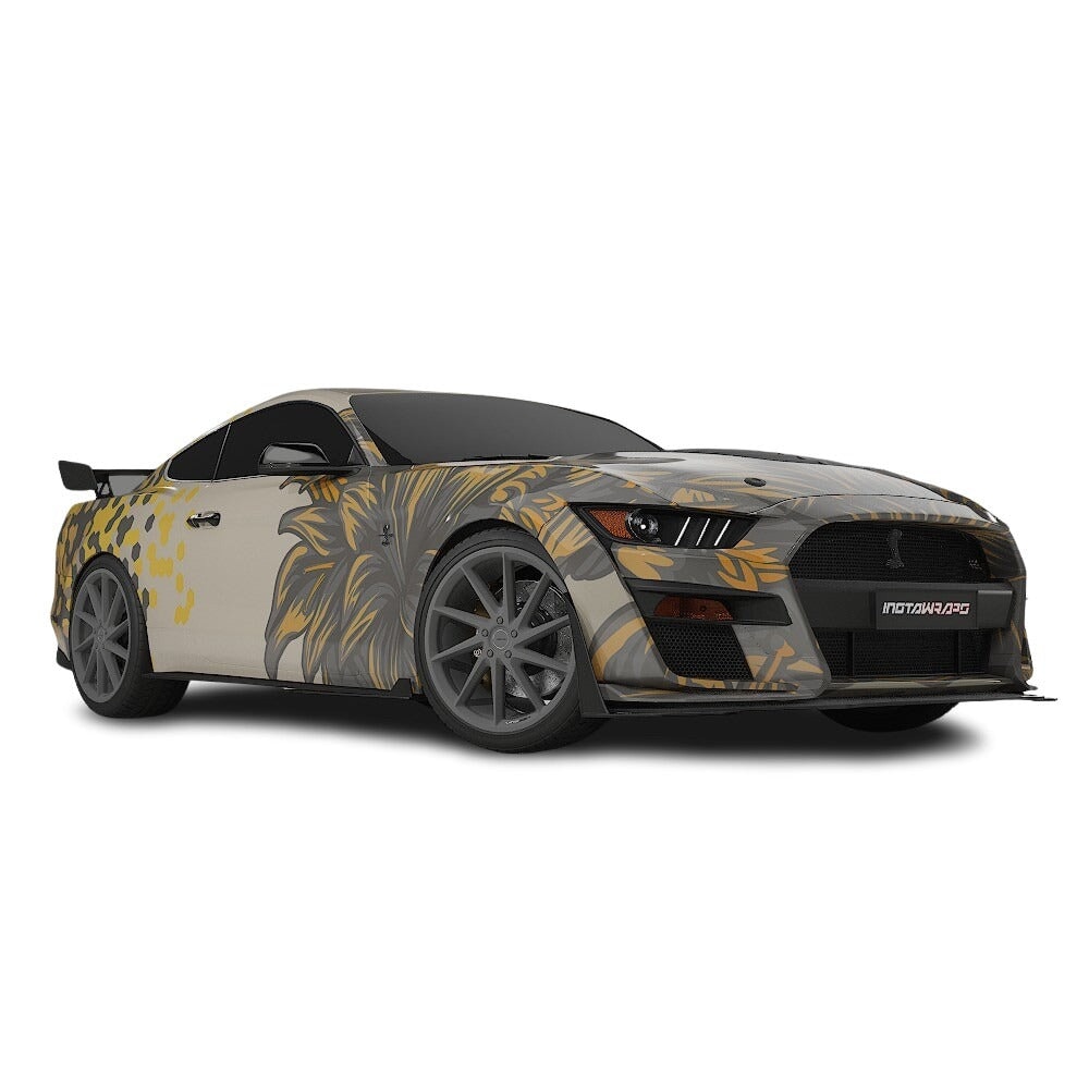 3M / AVERY DENNISON | VINYL WRAPPING FILM PRINTED GRAPHICS | CUSTOM RIDE | FLORAL FURY WRAPS | SILENT BLOOM | CR6204