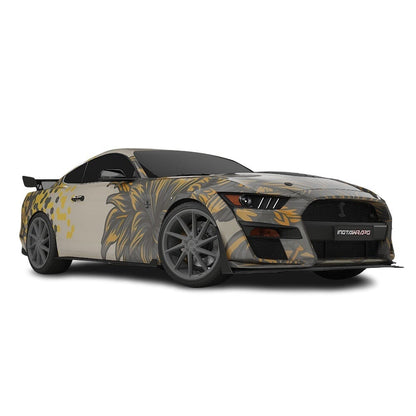 3M / AVERY DENNISON | VINYL WRAPPING FILM PRINTED GRAPHICS | CUSTOM RIDE | FLORAL FURY WRAPS | SILENT BLOOM | CR6204