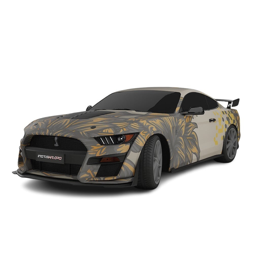 3M / AVERY DENNISON | VINYL WRAPPING FILM PRINTED GRAPHICS | CUSTOM RIDE | FLORAL FURY WRAPS | SILENT BLOOM | CR6204