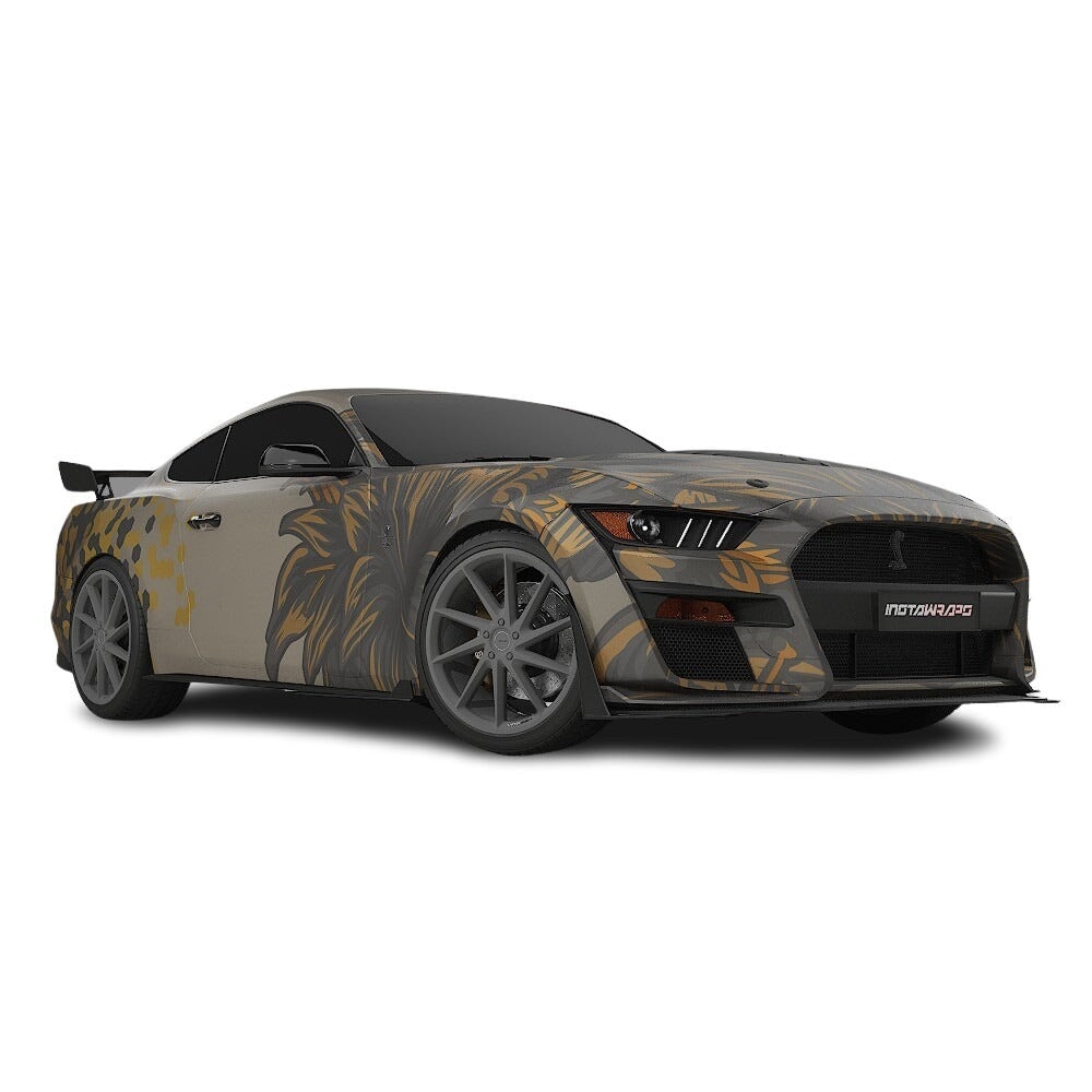 3M / AVERY DENNISON | VINYL WRAPPING FILM PRINTED GRAPHICS | CUSTOM RIDE | FLORAL FURY WRAPS | SILENT BLOOM | CR6204