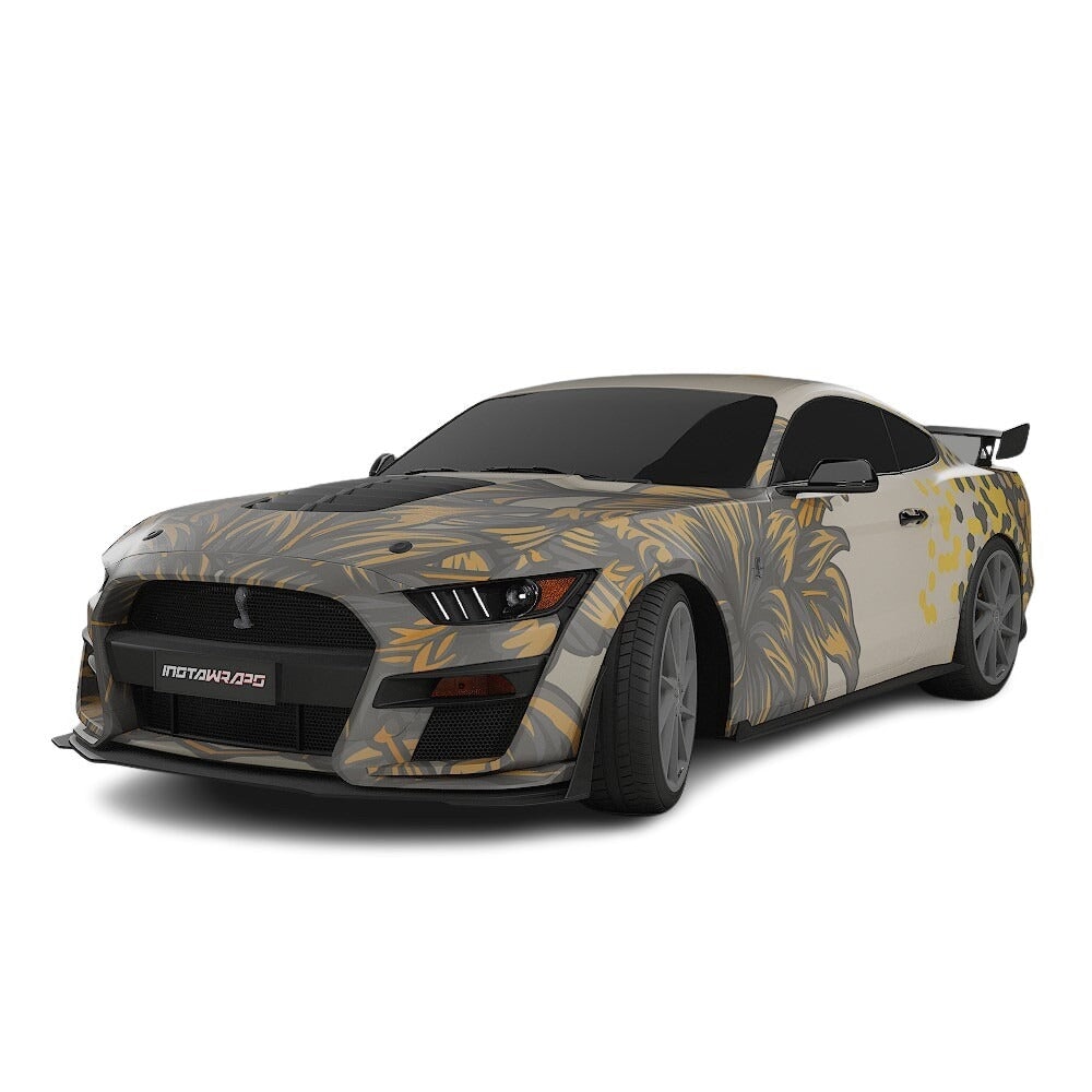 3M / AVERY DENNISON | VINYL WRAPPING FILM PRINTED GRAPHICS | CUSTOM RIDE | FLORAL FURY WRAPS | SILENT BLOOM | CR6204
