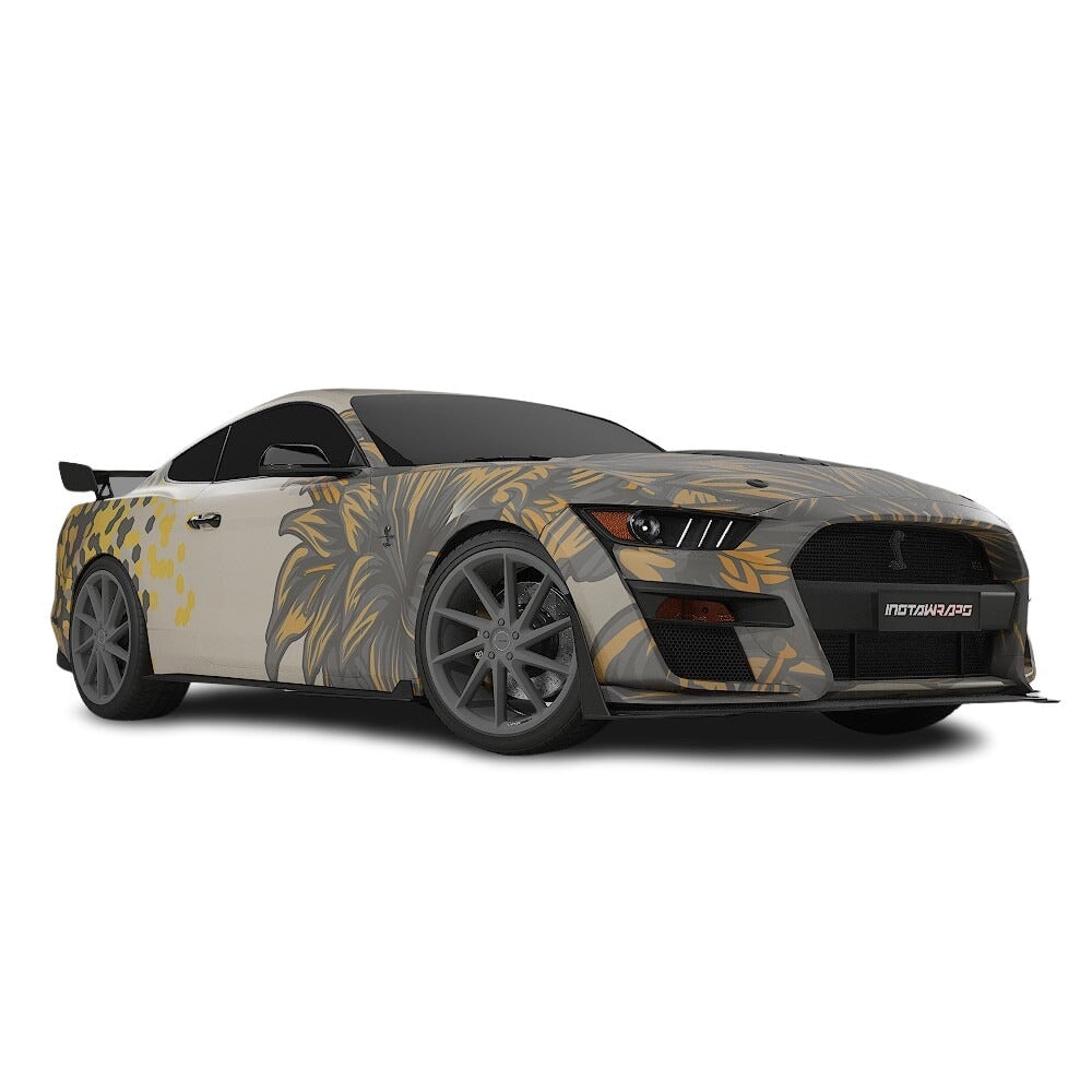 3M / AVERY DENNISON | VINYL WRAPPING FILM PRINTED GRAPHICS | CUSTOM RIDE | FLORAL FURY WRAPS | SILENT BLOOM | CR6204