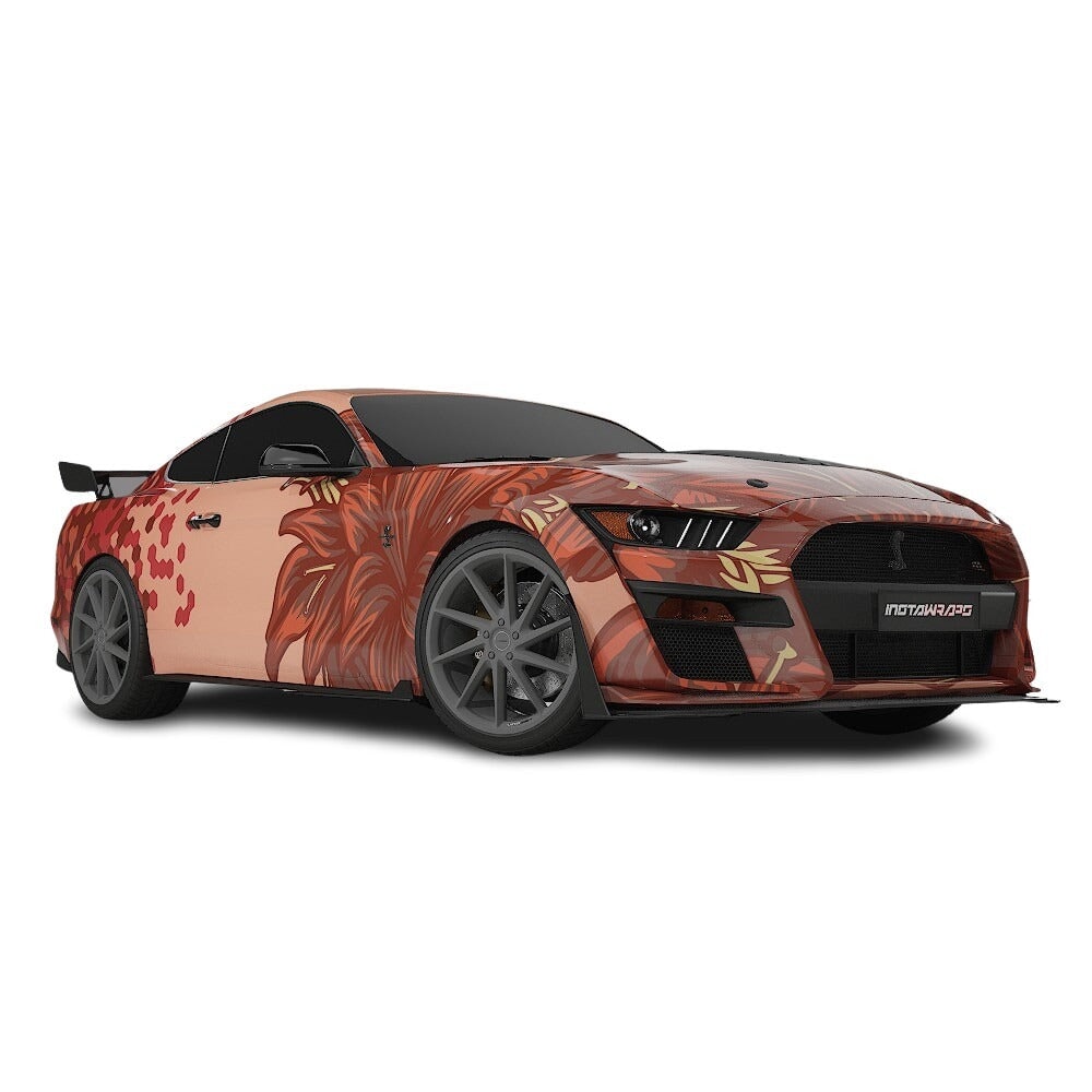 3M / AVERY DENNISON | VINYL WRAPPING FILM PRINTED GRAPHICS | CUSTOM RIDE | FLORAL FURY WRAPS | SILENT BLOOM | CR6205