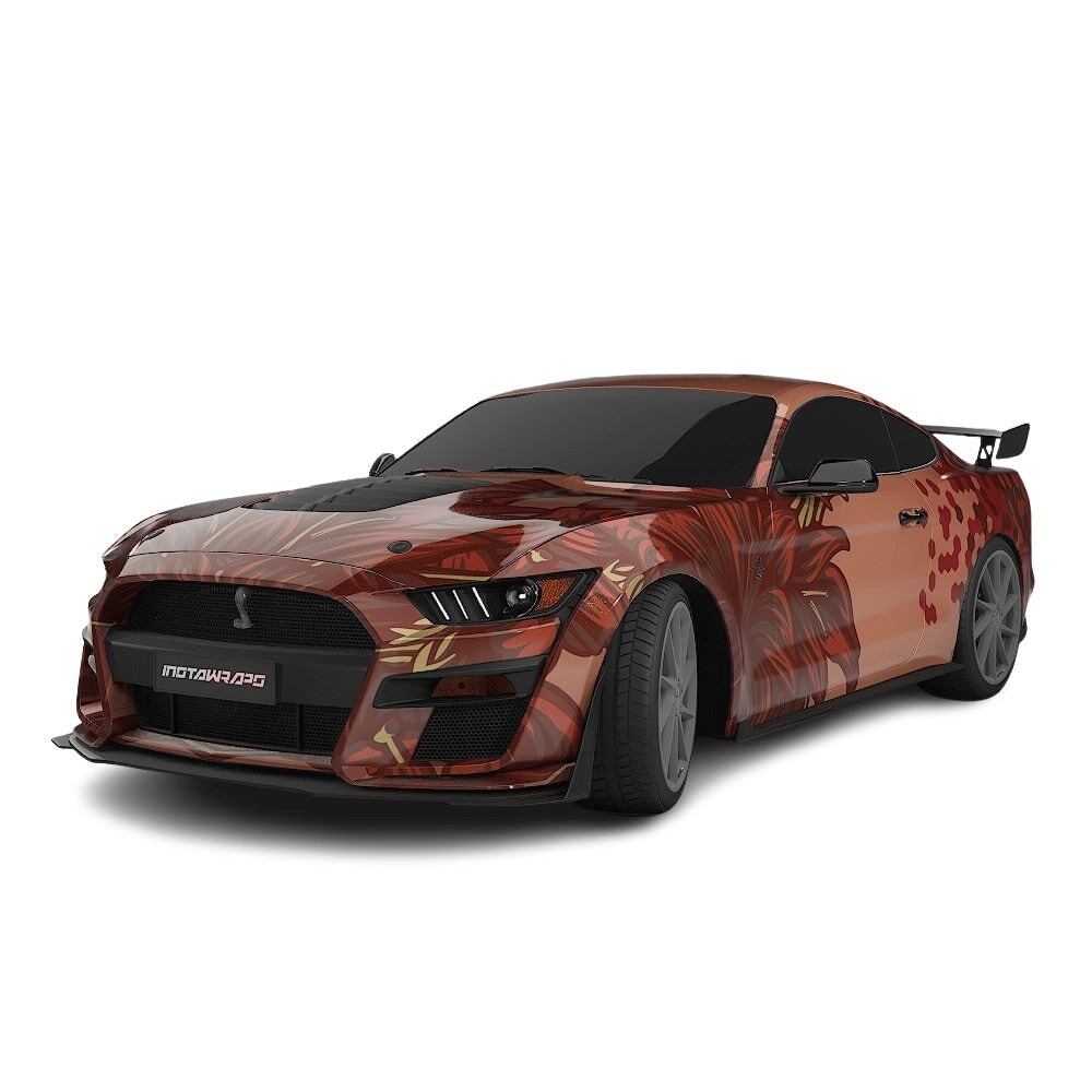 3M / AVERY DENNISON | VINYL WRAPPING FILM PRINTED GRAPHICS | CUSTOM RIDE | FLORAL FURY WRAPS | SILENT BLOOM | CR6205