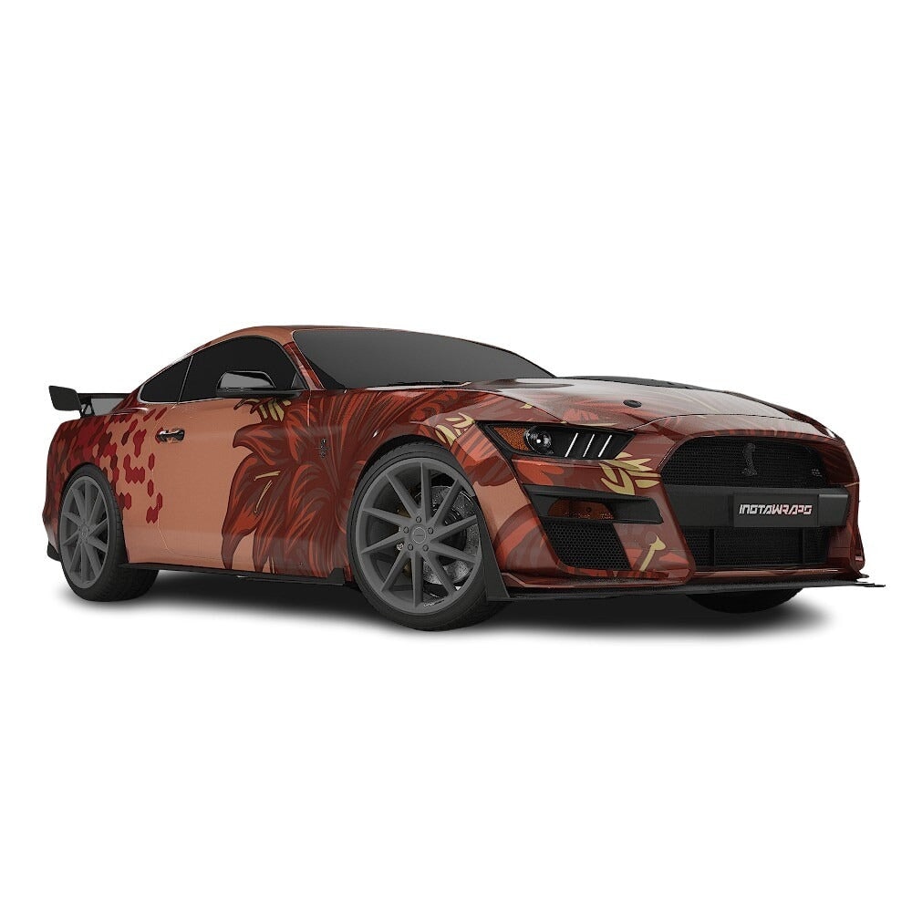 3M / AVERY DENNISON | VINYL WRAPPING FILM PRINTED GRAPHICS | CUSTOM RIDE | FLORAL FURY WRAPS | SILENT BLOOM | CR6205