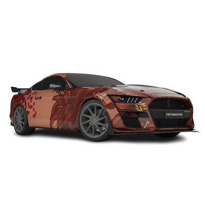 3M / AVERY DENNISON | VINYL WRAPPING FILM PRINTED GRAPHICS | CUSTOM RIDE | FLORAL FURY WRAPS | SILENT BLOOM | CR6205