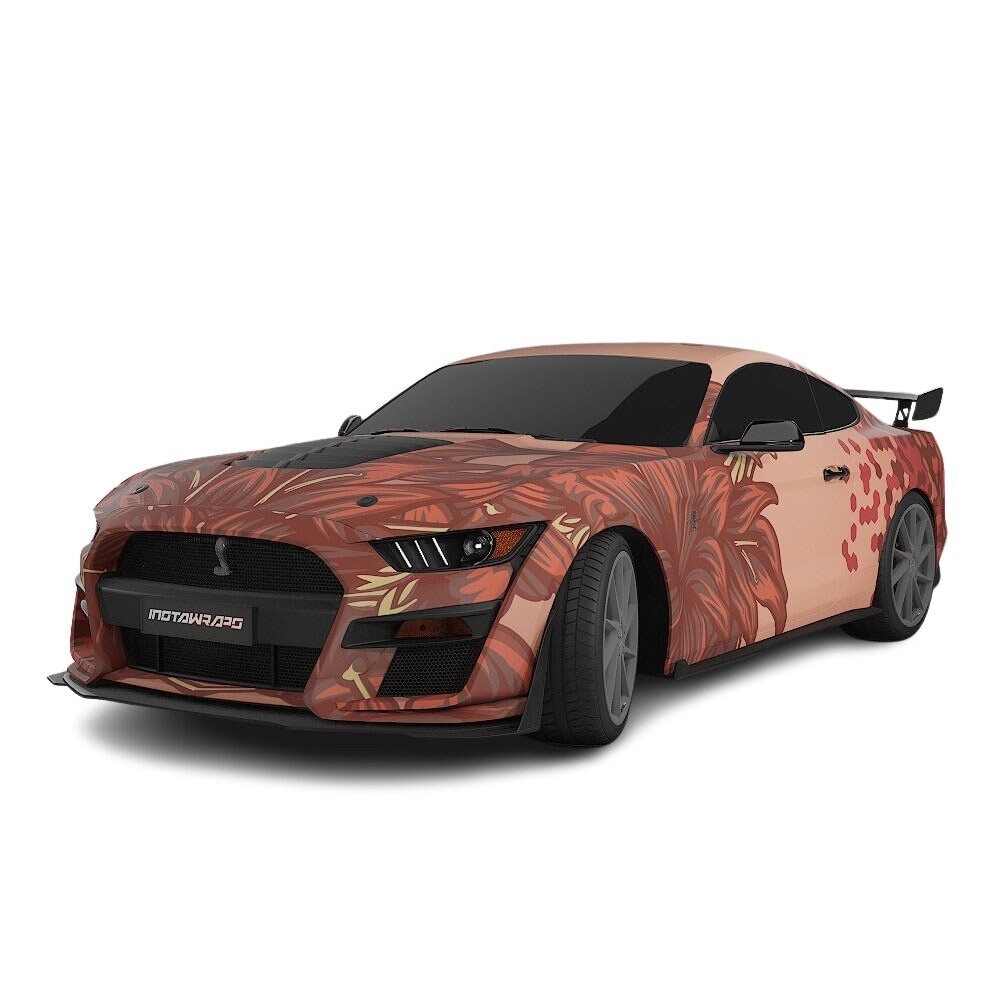 3M / AVERY DENNISON | VINYL WRAPPING FILM PRINTED GRAPHICS | CUSTOM RIDE | FLORAL FURY WRAPS | SILENT BLOOM | CR6205