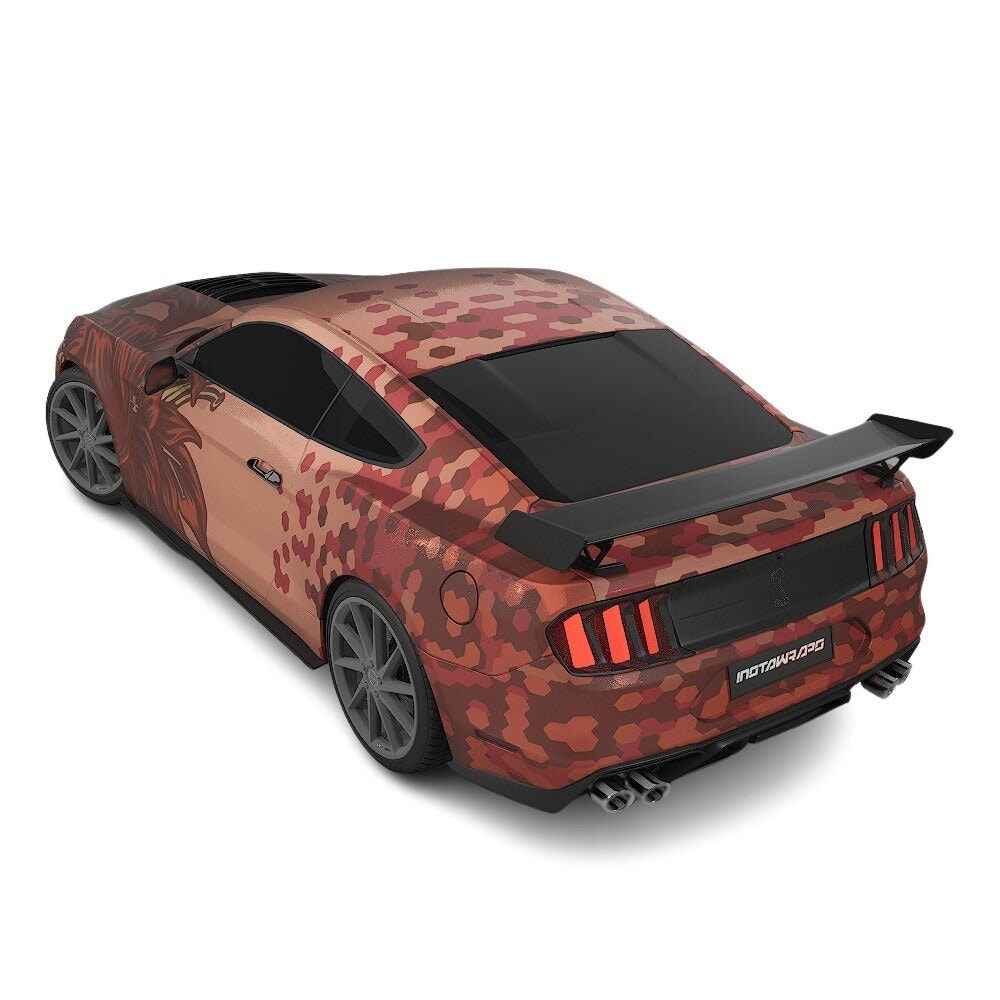 3M / AVERY DENNISON | VINYL WRAPPING FILM PRINTED GRAPHICS | CUSTOM RIDE | FLORAL FURY WRAPS | SILENT BLOOM | CR6205